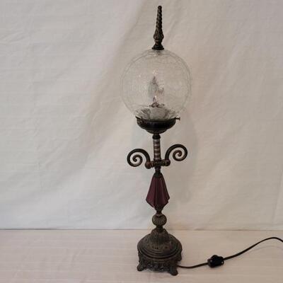 Vintage Art Deco Banquet Lamp with 2 Globes