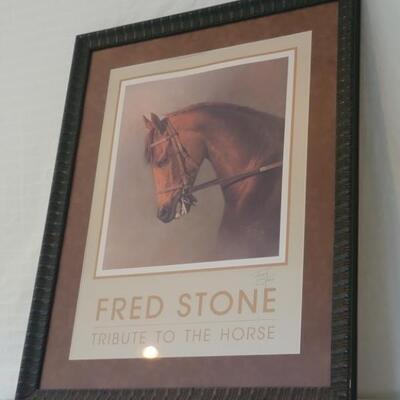 TRIBUTE TO THE HORSE Framed Print Hand Signed