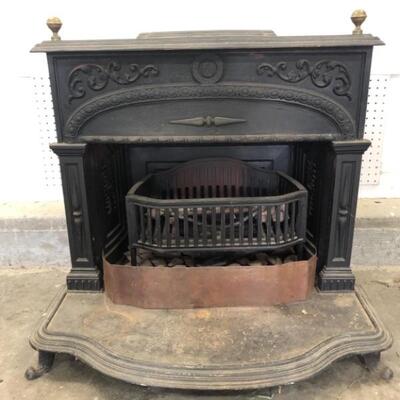 Antique Cast Iron Fireplace / Stove