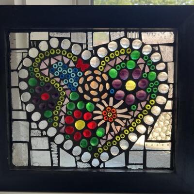 Heart Stained Glass Window