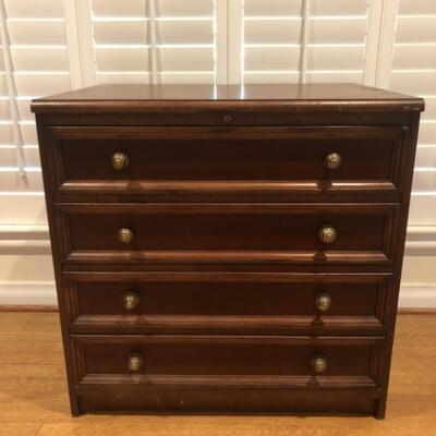 Two-Drawer Wooden File Cabinet, 1 of 3