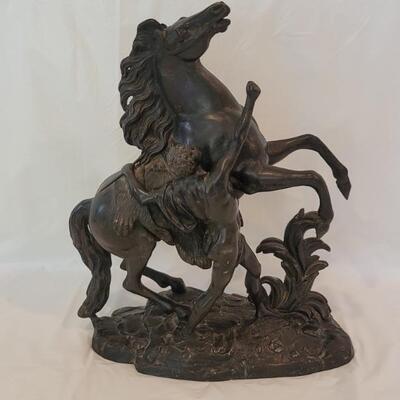 Bronze-Look 'Horse of Marly and its Stable-Keeper'