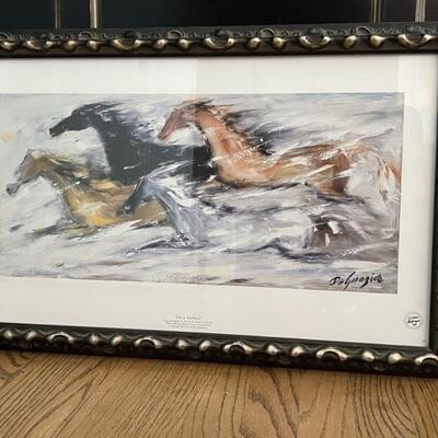 FREE AS THE WIND Framed Print of Running Horses