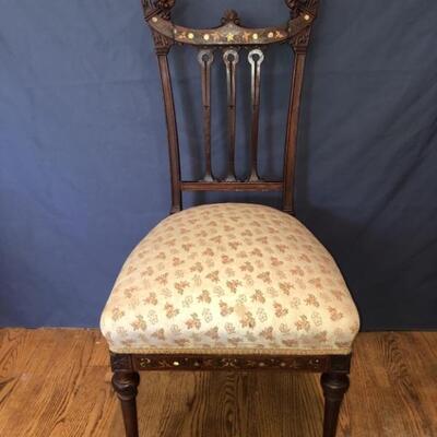 Antique Herts Brothers Aesthetic Movement Chair