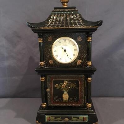 Electric Pagoda Style Clock, tested and working