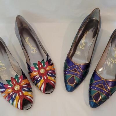 (2) Pairs Fun Shoes by Margaret J, Size 10N