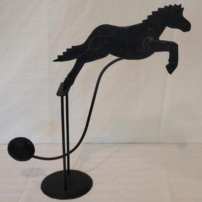 Vintage Horse Silhouette Balance Sculpture