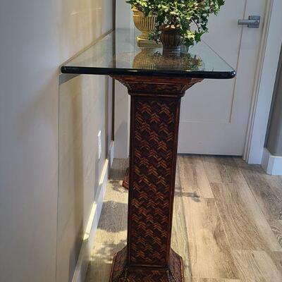 FOR SALE NOW! Sofa / ï»¿Entry / Console Table w/ Thick Glass Top ($249.50)