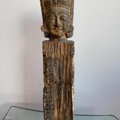 Buddha Carved from Wood
