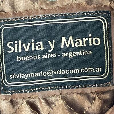 Silvia y Mario leather jacket
