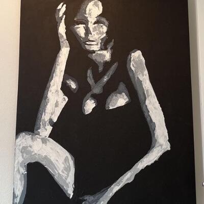 Painting by local street artist