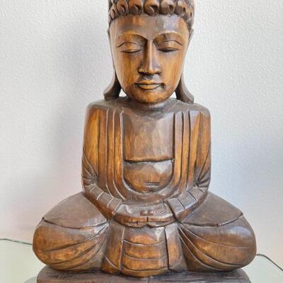 Large Wooden Buddha