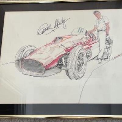 Signed Shelby Car Art