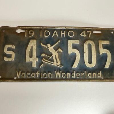 1947 Idaho License Plate