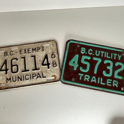 BC/Canada License Plates