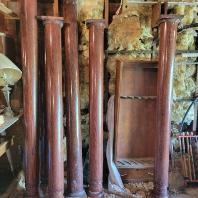 hardwood columns