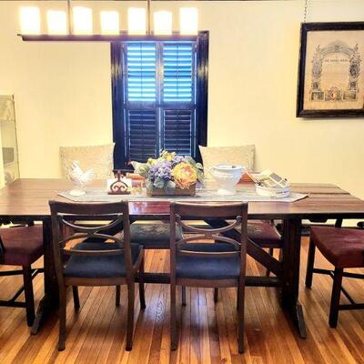 Farm house table will be sold separately from the chairs (not matching although they look glorious together)