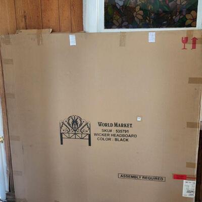 There are 4 of these black headboards total - queen 