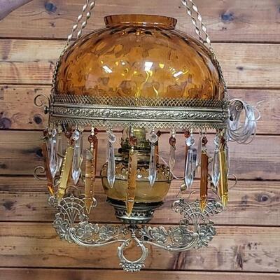 Vintage Electric GWTW Victorian Hanging Lamp