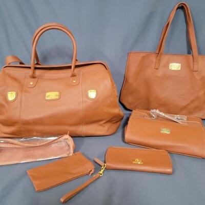 Joy Mangano Weekender w/ Travel Accessories, & Shoulder Bag w/ Wallet