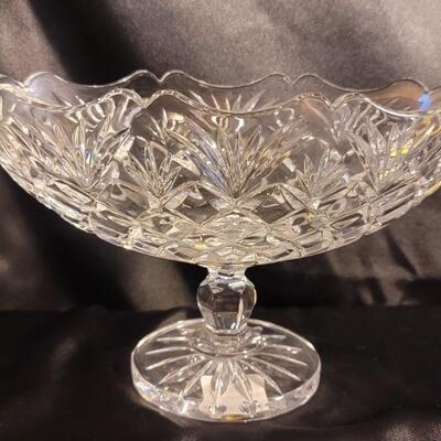 Waterford Crystal Footed Boat Bowl - Marked