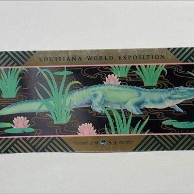 https://www.ebay.com/itm/125335738781	NC566 Louisiana World Expo 1984 Souvenir Card Alligator		Auction	begins 05/27/2022 after 6 PM
