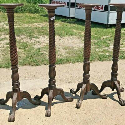 https://www.ebay.com/itm/115394664252	JF7005 4 Tall Barkley Twist 1800s Ornate Wooden Pedestals LOCAL PICKUP		Auction	begins 05/27/2022...