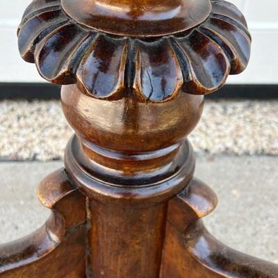Antique mahogany work table or petite desk. A wonderful size beautiful antique table with a gorgeous finish. Features two drawers with...