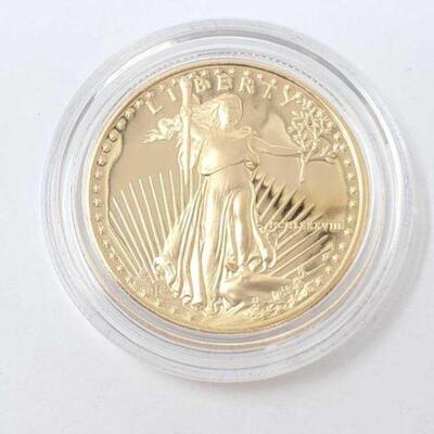 #104 • 1988 1/2oz Fine Gold American Eagle $25 Coin, 21.5g. Weighs Approx: 21.5g Philadelphia Mint