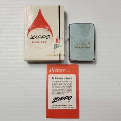 #2065 â€¢ Limited Edition 1969 Zippo Lighter
Chisum Durango 1969 