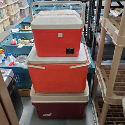 #2354 â€¢ 3 Coolers. Measures Approx: 13