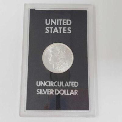 #1197 â€¢ 1882 Morgan Silver Dollar. Carson City Mint Uncirculated Morgan Silver Dollar