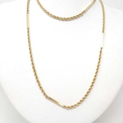 #886 • 14k Gold Chain, 22.6g.Weighs Approx: 22.6g Measures Approx: 15