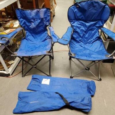 #2280 â€¢ 2 Folding Lawn Chairs: Includes Carrying Cases. 