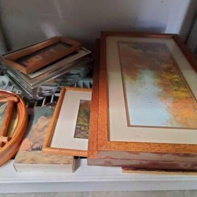 #2188 â€¢ Framed Artworks and Bulletin Boards. Artists Include Lionel Barrymore, Mary Elizabeth Brown and More. 