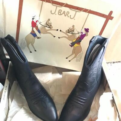 J. Bar J. Leather Western Boots - NIB - Size 8M