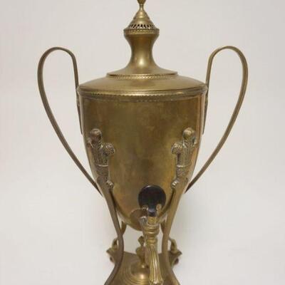 1048	BRASS DOUBLE LOOP HANDLED SAMOVAR, APPROXIMATELY 22 1/2 IN HIGH
