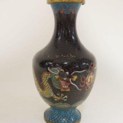 1098	CLOISONNE VASE W/DRAGONS, APPROXIMATELY 5 3/4 IN
