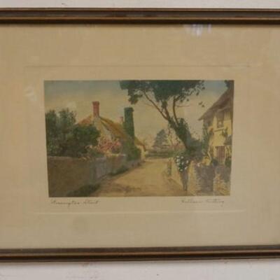 1103	WALLACE NUTTING HAND SIGNED PRINT TITLED *BLOSSINGTON STREET* APPROXIMATELY 13 IN X 17 IN OVERALL
