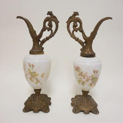 1167	PAIR OF VICTORIAN EWERS, APPROXIMATELY 16 IN HIGH
