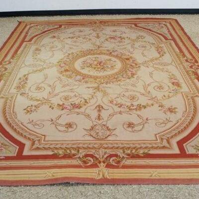 1112	ROOM SIZE AUBUSSON RUG, APPROXIMATLEY 8 FT 10 IN X 11 FT 8 IN
