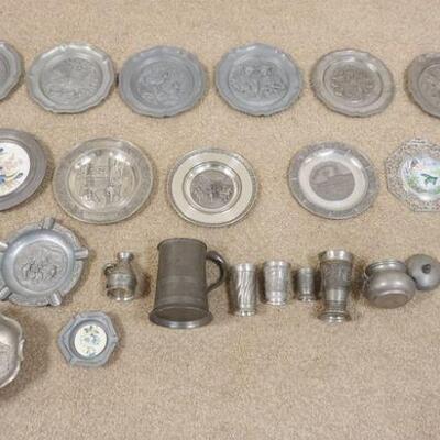 1318	LOT OF ASSORTED PEWTER ITEMS
