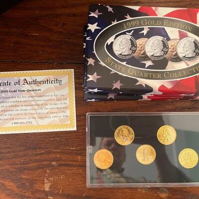 Gold State Quarter Collections
1999 - 2007. I each
