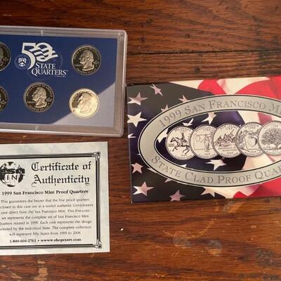 State Clad Proof quarters 
1999 - 2007
4 sets each year