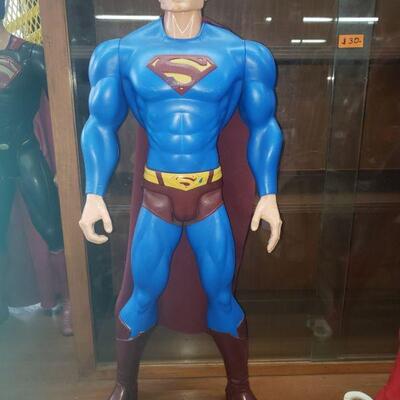 31 inch Super Man new and old and Spiderman too.