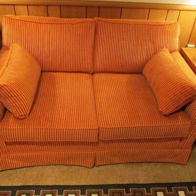 Vintage Boston Store corduroy sofa