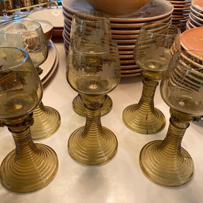1890s German Roemer glasses