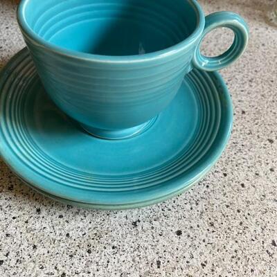 Genuine Fiesta Turquoise Cup Saucer