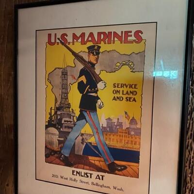 United States Marines Framed Poster