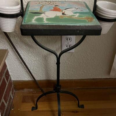 Vintage D&M California Tile Top Iron Table